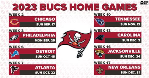 bucs standings 2023|tampa Bucs 2023 schedule.